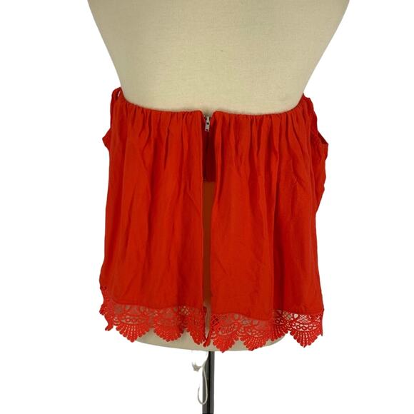 Lovers + Friends Life’s A Beach Red Off The Shoulder Top Women's Size XS - Picture 7 of 9